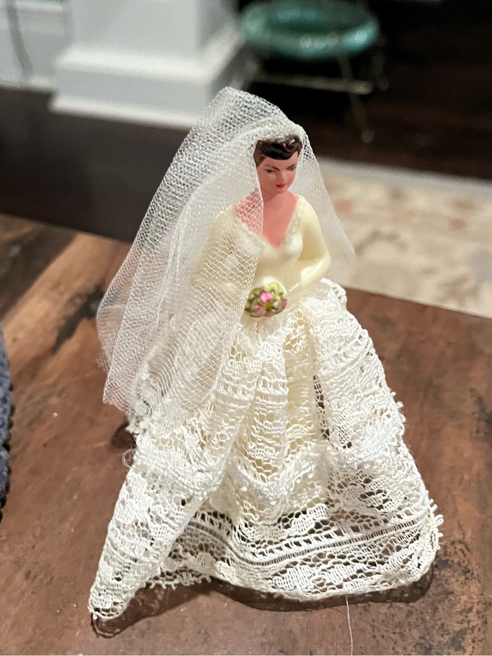Vintage 1950s Bride Cake Topper